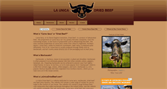 Desktop Screenshot of launicadriedbeef.com