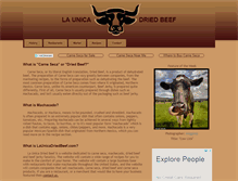 Tablet Screenshot of launicadriedbeef.com